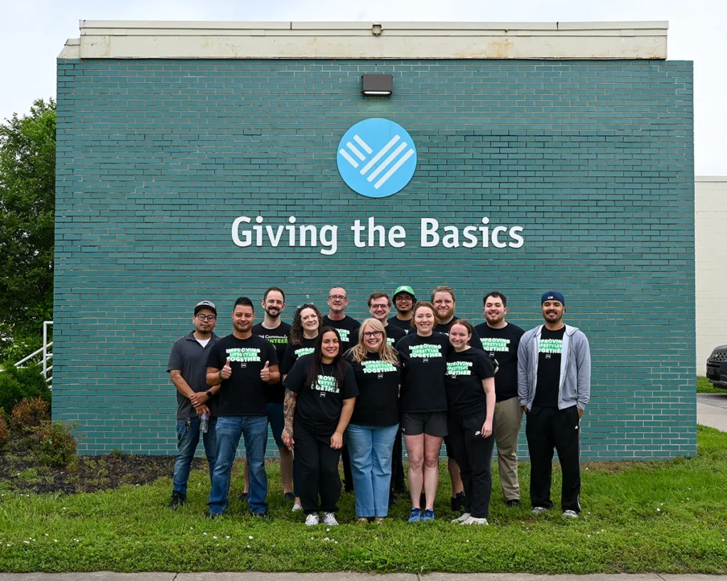 NFM volunteers at the Hygiene Hub