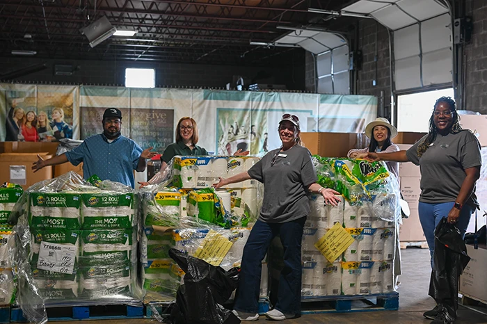 Bulk Product Donation In Warehouse